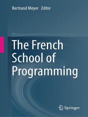 cover image of The French School of Programming